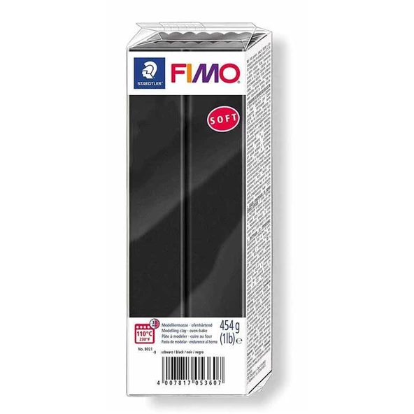 Staedtler Fimo Polimer Kil 454gr Soft Modelleme Kili Siyah / 8021-9