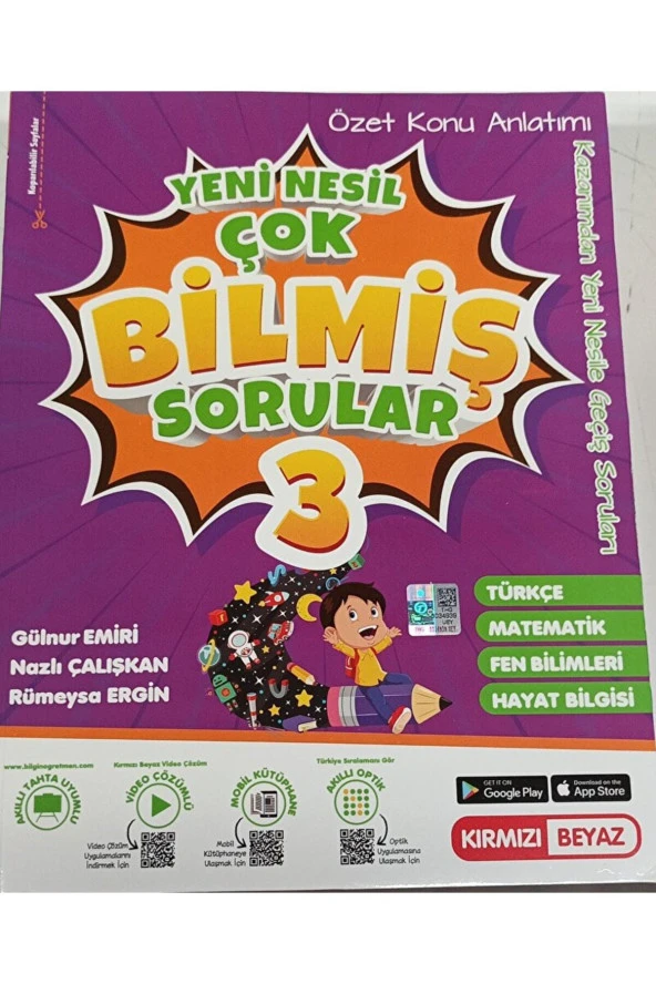 Kırmızı Beyaz Yeni Nesil 3.Sınıf ÇoBilmiş Sorular