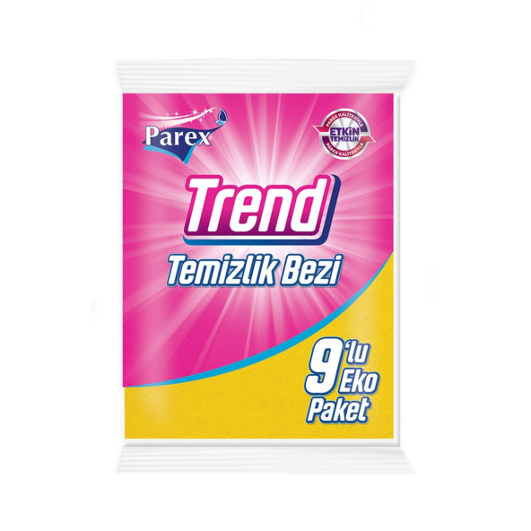 Parex Trend Temizlik Bezi 9'lu Eko Paket - 1 Paket