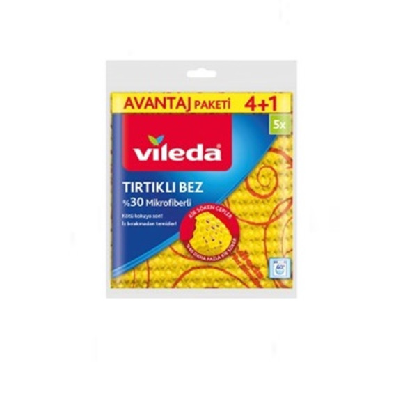 Vileda Tırtıklı Temizlik Bezi 5x (5'li) 1 Paket