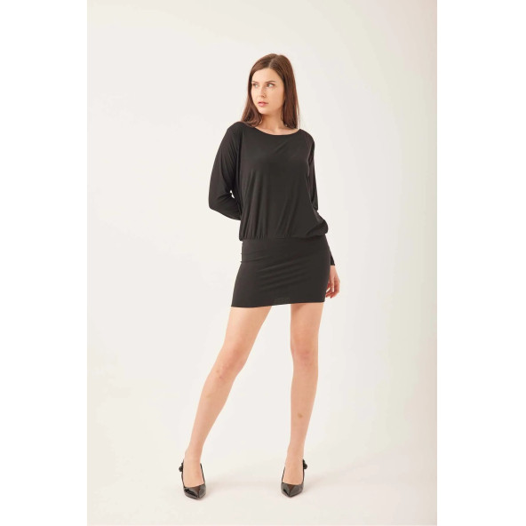 SIRT DEKOLTELİ BUZZY ELBİSE - 6