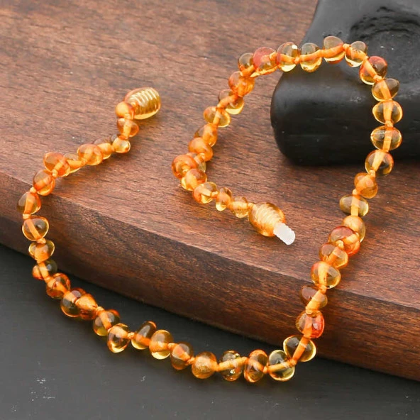 Himarry Bebek Damla Kehribar Diş Kolye - Resim 4