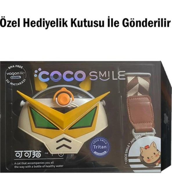 Cocosmile Pipetli Tritan Çocuk Matarası 630Ml Beyaz - 2