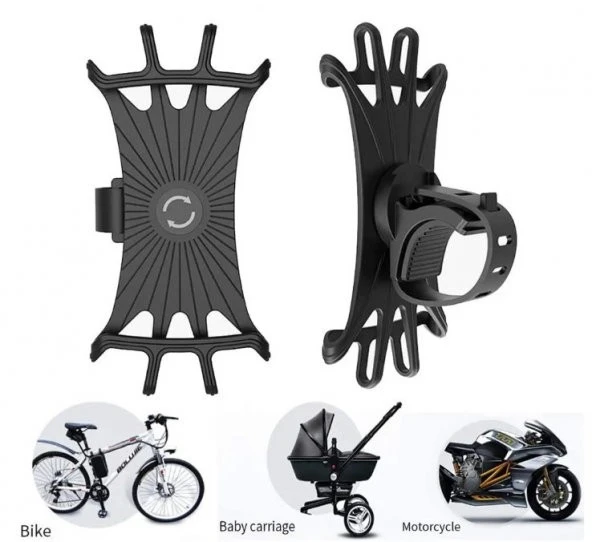 Esnek Silikon Örümcek Bisiklet Telefon Tutucu - Resim 4