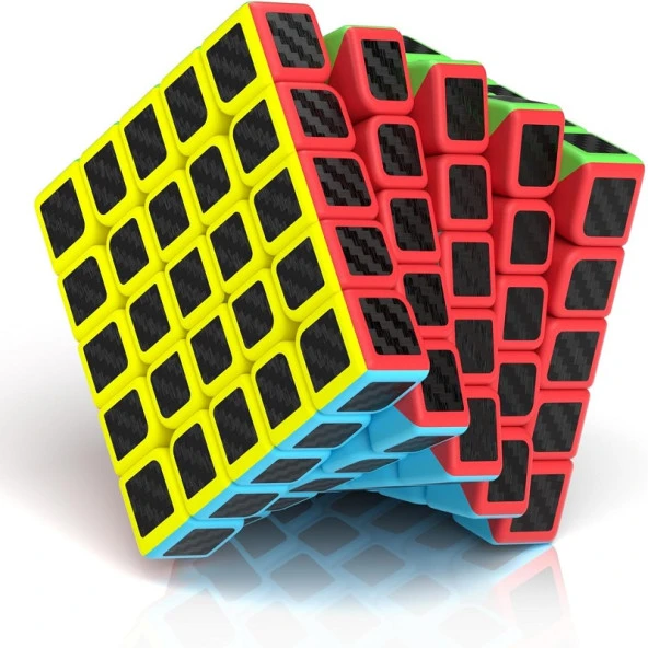 2 SET VIP PROFESSIONAL QY SPEED CUBE CORBON FİBER CUBE VIP 2Lİ SET 4X4 5X5 ZEKA KÜPÜ RUBİKS CUBE - 3