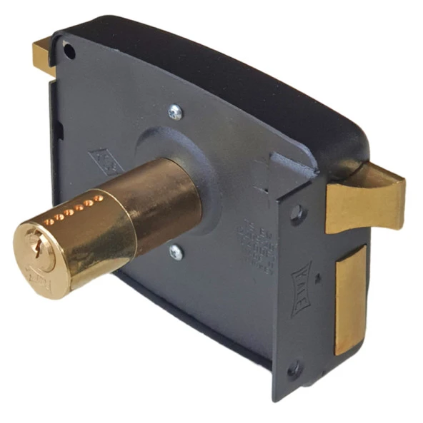 Kale 157C Dar Tip 12cm Küçük Tirajlı Bahçe Kapısı Demir Kapı Kilidi - 2