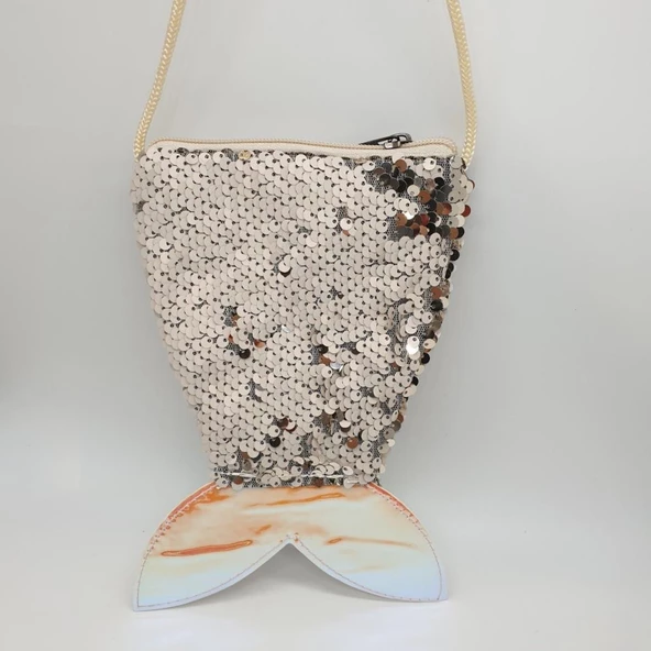 Pullu Balık Kuyruğu Bebek Çantası - 4