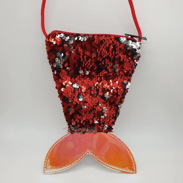 Pullu Balık Kuyruğu Bebek Çantası - 8