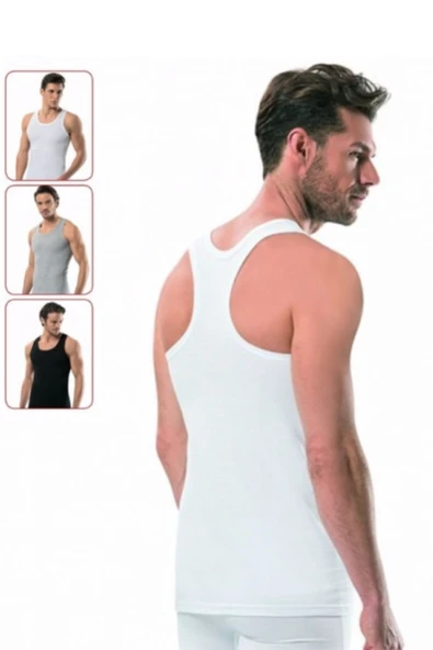 Tutku 0118 %100 Pamuk Rambo Spor Erkek Atlet - 4