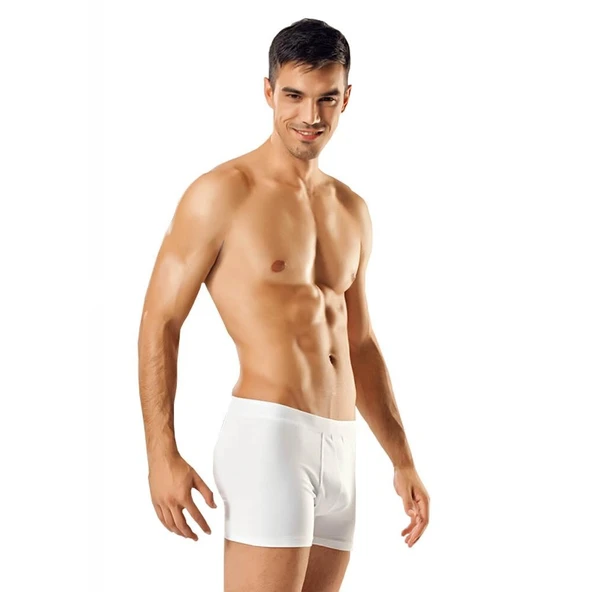 TUTKU 0114  Likralı Pamuk Erkek Boxer - 2