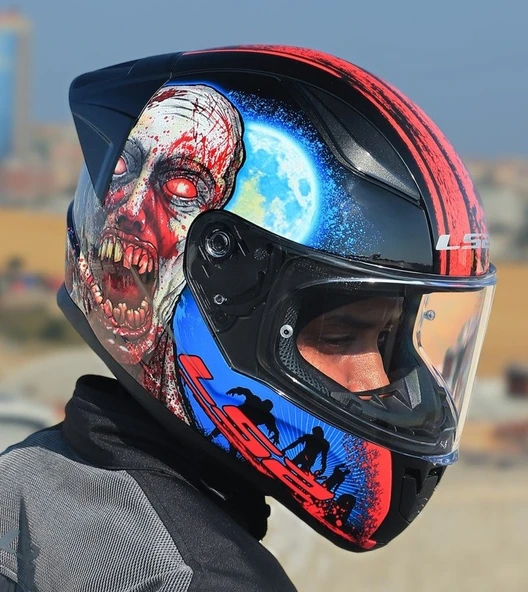 LS2 Rapıd 2 Race Zombıe Fullface Motosiklet Kaskı - 2