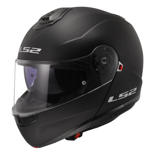 LS2 Strobe 2 Mat Siyah Çene Açılır Motosiklet Kaskı