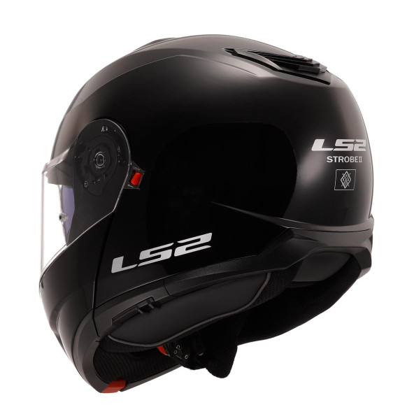 LS2 Strobe 2 Siyah Çene Açılır Motosiklet Kaskı - 3