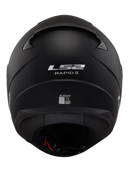Ls2 Rapıd 2 Mat Siyah Kapalı Motosiklet Kaskı Gri Camlı - 4
