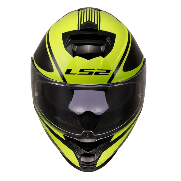 LS2 Storm 2 Dodger Neon Sarı Kapalı Motosiklet Kaskı - 2