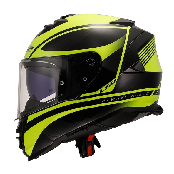LS2 Storm 2 Dodger Neon Sarı Kapalı Motosiklet Kaskı - 3