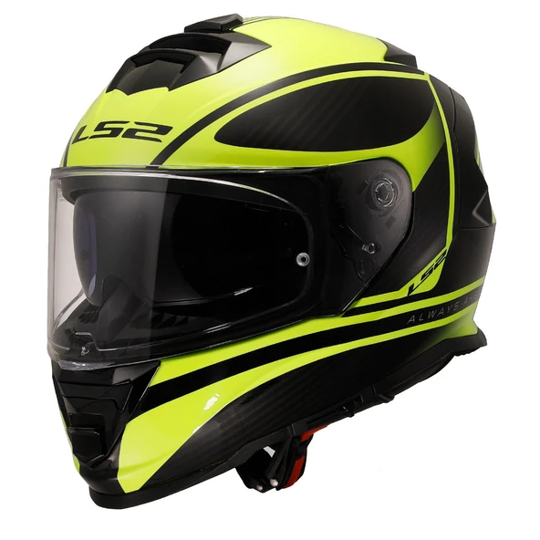 LS2 Storm 2 Dodger Neon Sarı Kapalı Motosiklet Kaskı