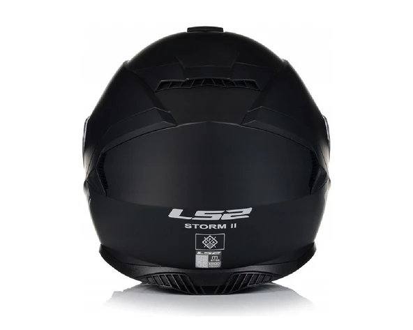 LS2 Storm 2 Mat Siyah Kapalı Motosiklet Kaskı Gold Camlı - 5