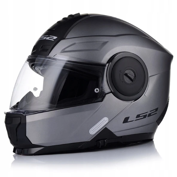 LS2 Scope 2 Çene Açılır Motosiklet Kaskı Mat Tıtanıum - 2
