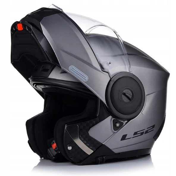 LS2 Scope 2 Çene Açılır Motosiklet Kaskı Mat Tıtanıum - 3