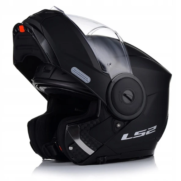 LS2 Scope 2 Çene Açılır Motosiklet Kaskı Mat Siyah - Resim 3