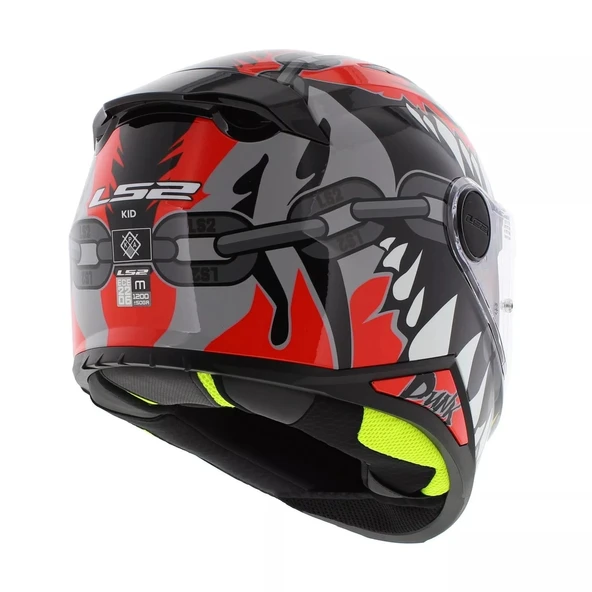 LS2 FF812 KID PUNK ÇOCUK KAPALI MOTOSİKLET KASKI - 4