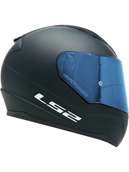 Ls2 Rapıd 2 Mat Siyah Fullface Motosiklet Kaskı Mavi Camlı - 2