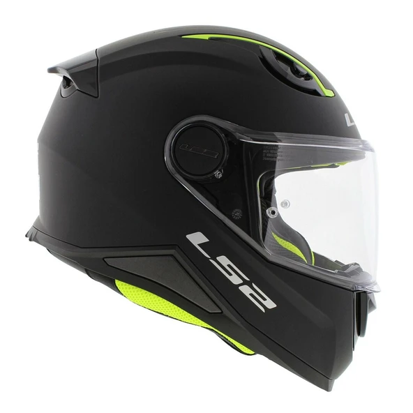 LS2 FF812 KID MAT SİYAH ÇOCUK KAPALI MOTOSİKLET KASKI - 4