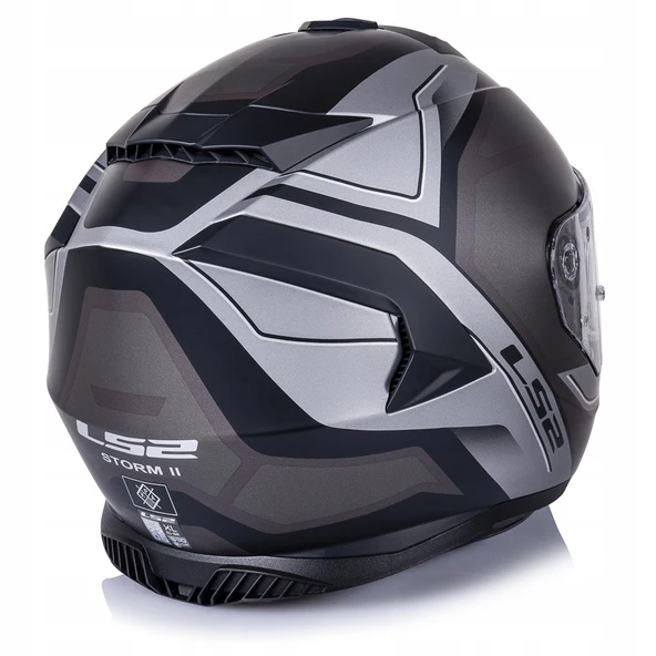 LS2 Storm 2 Faster Mat Tıtanıum Kapalı Motosiklet Kaskı - 5