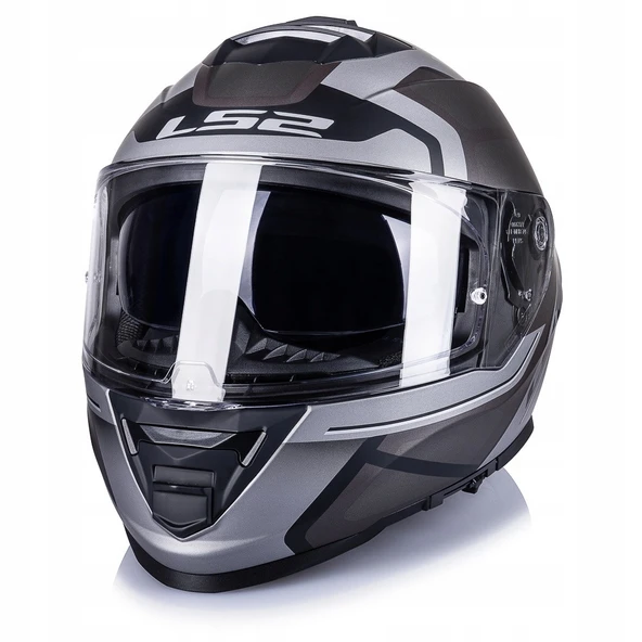 LS2 Storm 2 Faster Mat Tıtanıum Kapalı Motosiklet Kaskı - 3