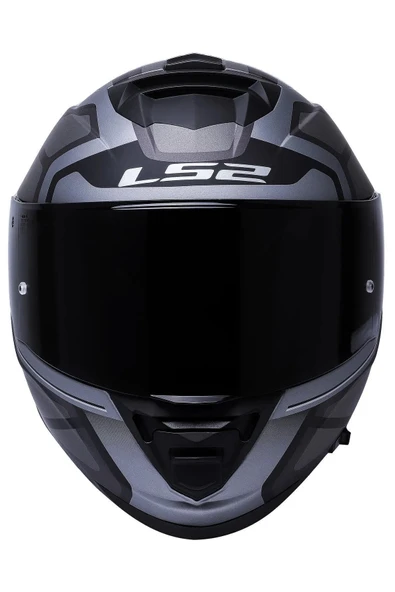 LS2 Storm 2 Faster Mat Tıtanıum Kapalı Motosiklet Kaskı Siyah Camlı - 4