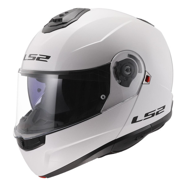 LS2 Strobe 2 Beyaz Çene Açılır Motosiklet Kaskı