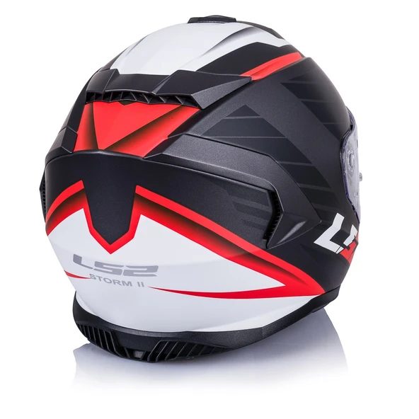 LS2 Storm 2 Nerve Kırmızı Kapalı Motosiklet Kaskı Gold Camlı - 5