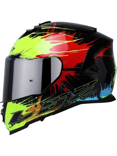 LS2 Storm 2 Drop Kapalı Motosiklet Kaskı Gri Camlı - 2