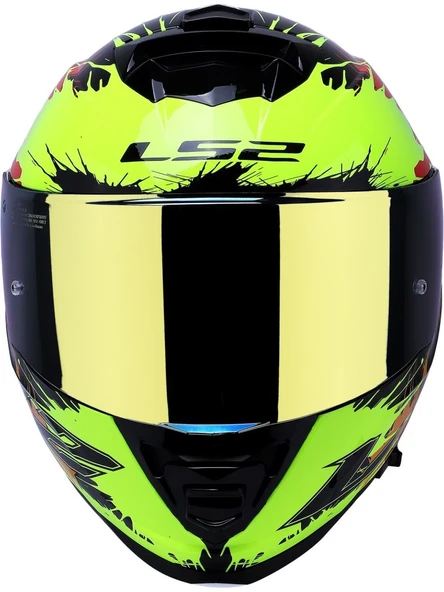 LS2 Storm 2 Drop Kapalı Motosiklet Kaskı Gold Camlı - 3