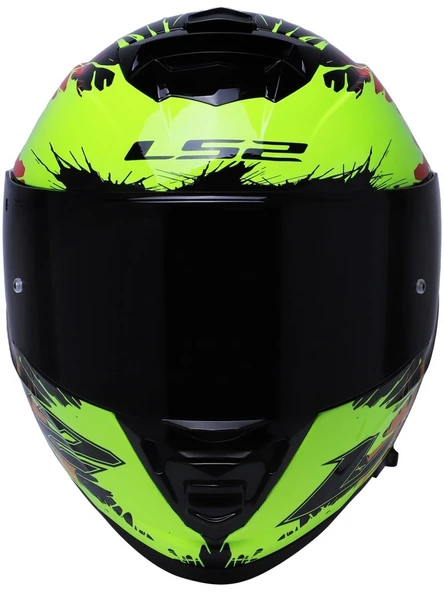 LS2 Storm 2 Drop  Kapalı Motosiklet Kaskı Siyah Camlı - 4