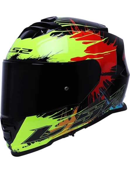 LS2 Storm 2 Drop  Kapalı Motosiklet Kaskı Siyah Camlı