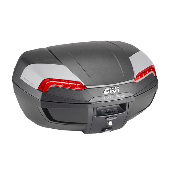 Givi E46N2 Riviera Motosiklet Arka Çanta Kırmızı Reflektörlü