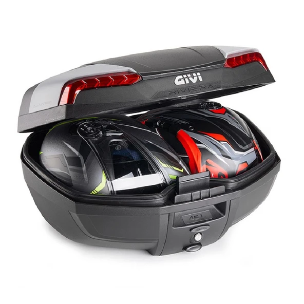 Givi E46N2 Riviera Motosiklet Arka Çanta Kırmızı Reflektörlü - 2