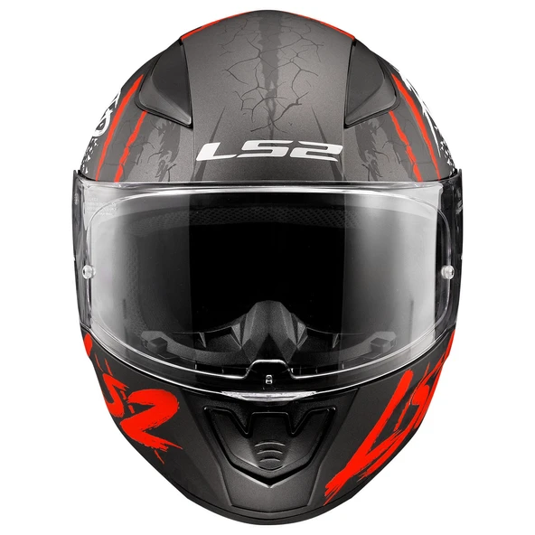 LS2 RAPID 2 RAVEN KIRMIZI FULLFACE MOTOSİKLET KASKI ŞEFAF CAMLI - 2