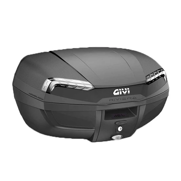Givi E46NT Tech Riviera Motosiklet Arka Çanta Gri Reflektörlü