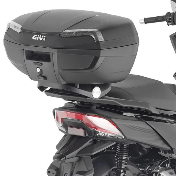 Givi E46NT Tech Riviera Motosiklet Arka Çanta Gri Reflektörlü - 4