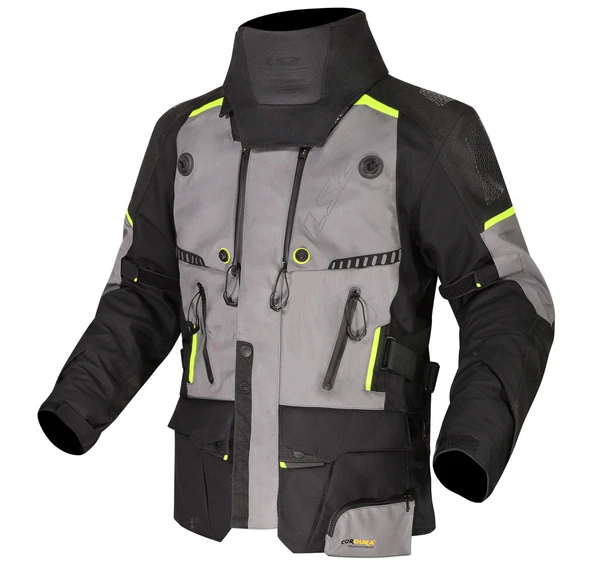 LS2 Apollo Siyah-Gri-Neon Sarı 4 Mevsim Motosiklet Montu ürün görseli