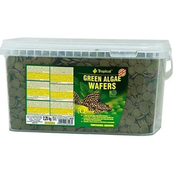 Tropical Green Algae Wafers Vatoz Yemi 100 gr Açık