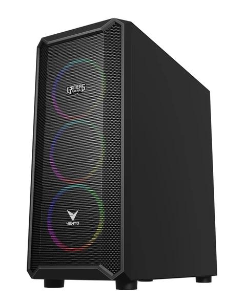 GAMERS ARENA VENTO VG16AL MESH 4x120MM RGB FAN E-ATX GAMING KASA - 5