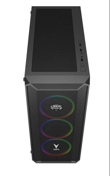 GAMERS ARENA VENTO VG16AL MESH 4x120MM RGB FAN E-ATX GAMING KASA - 4