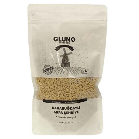 GLUNO GLUTENSİZ KARABUĞDAYLI ARPA ŞEHRİYE 200 GR