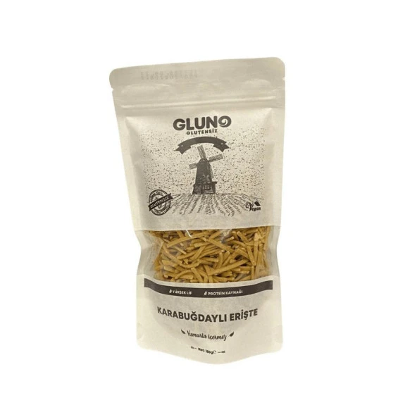 GLUNO GLUTENSİZ KARABUĞDAYLI ERİŞTE M 150 GR