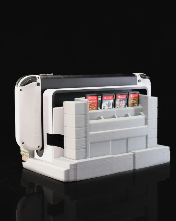 Minecraft Temalı PlayStation Oyun Konsolu Tutucu-Stand-Organizer - 4