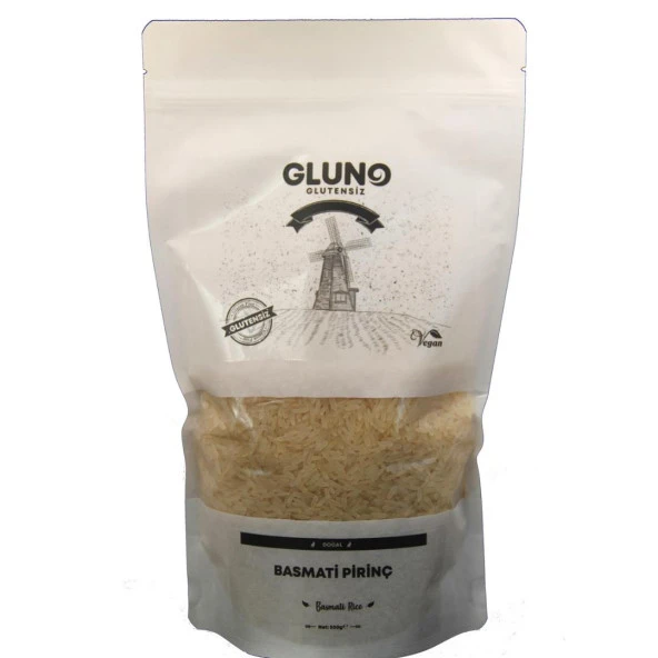 GLUNO GLUTENSİZ BASMATİ PİRİNÇ 500 GR